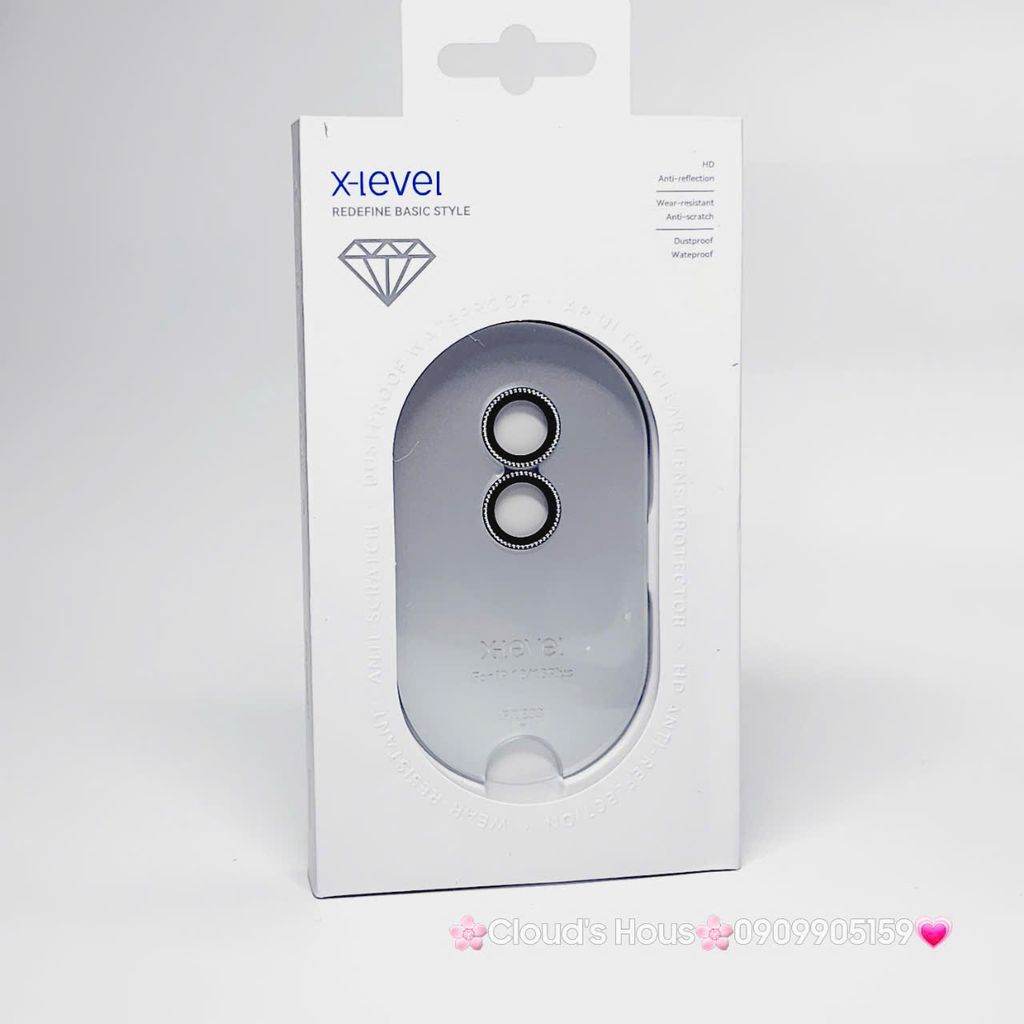 CƯỜNG LỰC Camera X-Level Diamond Đính đá iPhone 16/Plus/Pro/Promax