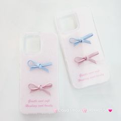 Case Ốp điện thoại iPhone Nơ Hồng nổi iPhone 12/13/14/15/16/Pro/Promax