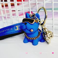 MÓC KHÓA Chó BULLDOG Đeo Kính Cool Ngầu