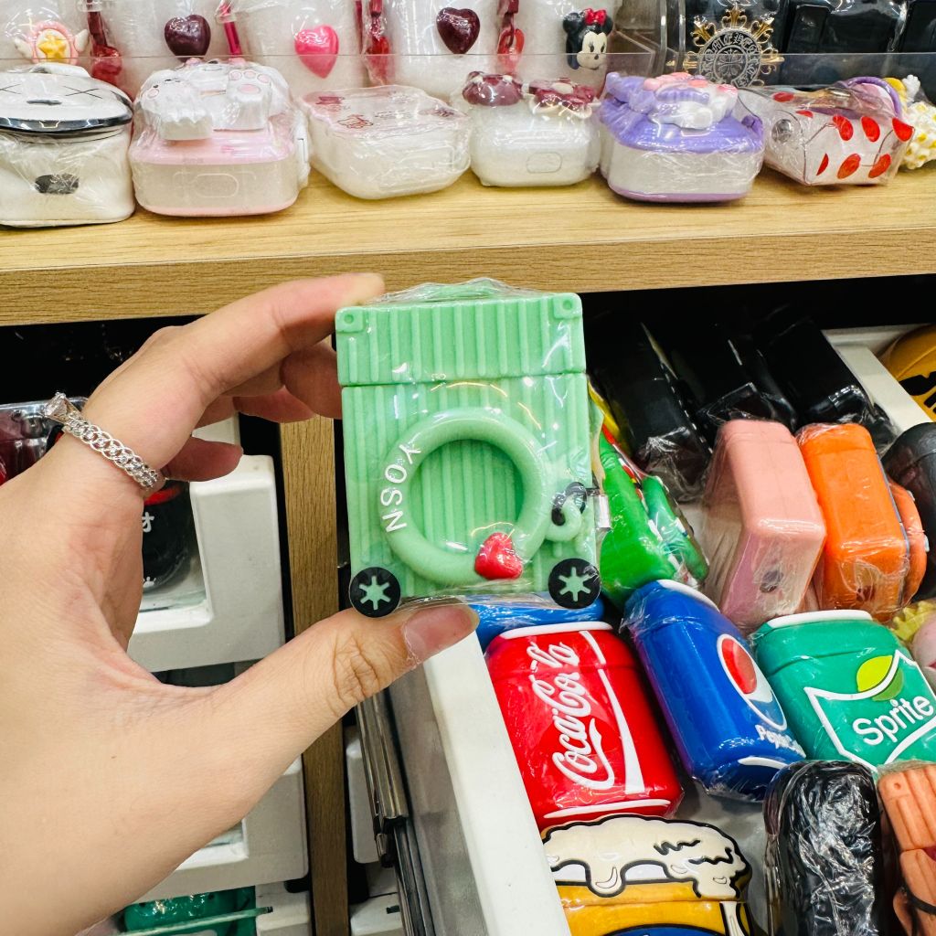 Cover Case Vỏ bảo vệ Airpod Su dẻo Vali Airpod 1/2/3/Pro/Pro2