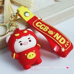 Móc Khoá Siêu nhân Heo cosplay GGBond