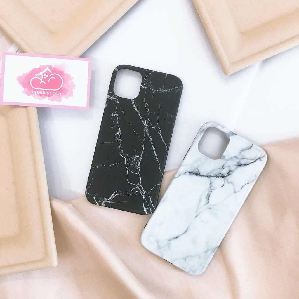 Case Ốp điện thoại iPhone KST Nhám Bóng in hình Vân đá