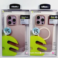 Case Ốp điện thoại iPhone Switcheasy Ultra Slim Nhám Lụa Siêu Mỏng Magsafe 0.35mm 16/Plus/Pro/Promax