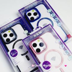 Case Ốp điện thoại iPhone X&M Trong viền hologram bóng iPhone 14Promax/ 15Promax (5 mẫu)