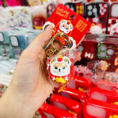 Móc Khoá Shiba Tròn Đỏ TẾT