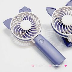 Quạt Cầm Tay - Để Bàn Tai Mèo Gập Được Đầu