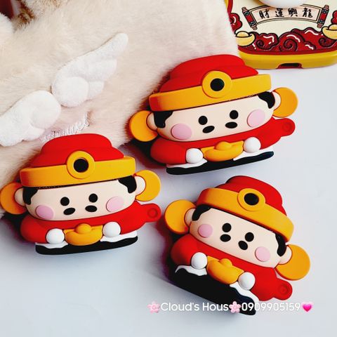 Cover Case Vỏ bảo vệ Airpod Su Dẻo Ông Thần Tài Airpod 1/2/3/Pro/Pro2 - TẾT