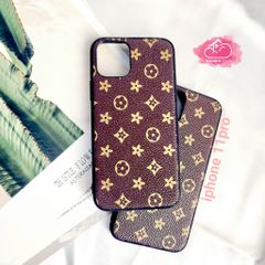 Case Ốp điện thoại Nhám da LV Iphone 11pro