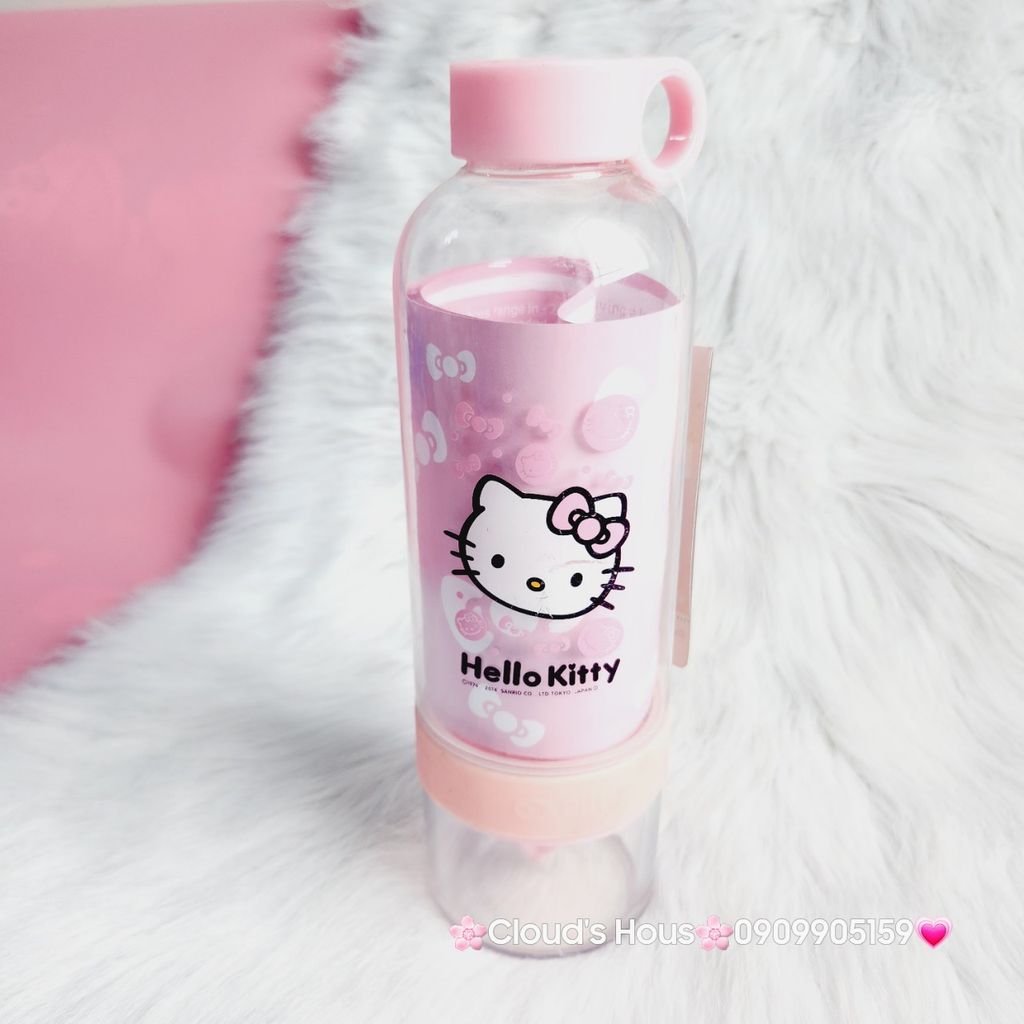 Bình nước Kitty có thể vắt nước cam Nhựa tốt
