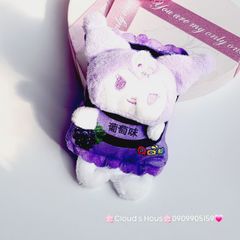 Móc Khóa Gấu Bông Gói Bánh Kuromi Melody Cinnamoroll