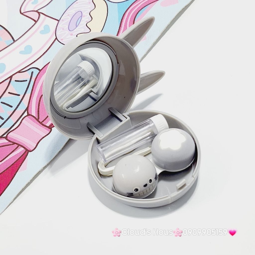 Hộp Đựng Contact Lens Hello Kitty, Totoro, Doraemon Siêu Kute