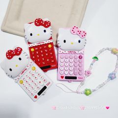 Máy Tính Hello Kitty Mini Cầm Tay (3 màu) - kèm dây charm KT966