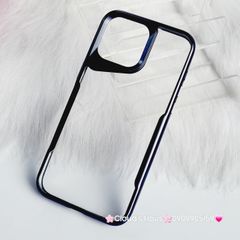 Case Ốp điện thoại iPhone Bolema Trong Nhám Viền Màu iPhone 13/14/15/Pro/Promax ( trong không vàng)