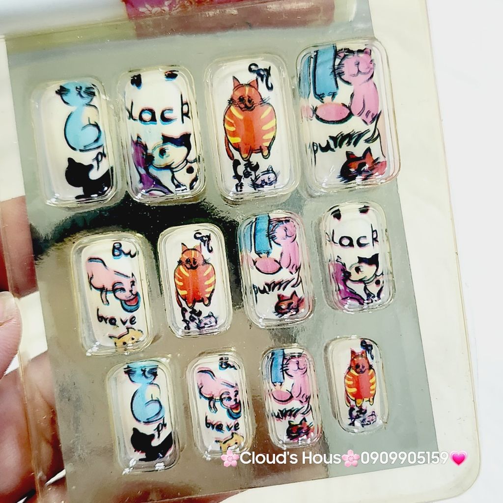 Bộ Móng Giả 12 móng nhiều mẫu -Nail