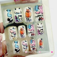 Bộ Móng Giả 12 móng nhiều mẫu -Nail