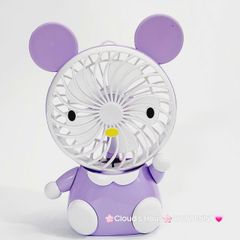 Mini Fan - Quạt Cầm Tay - Để Bàn Voi Mặc Yếm