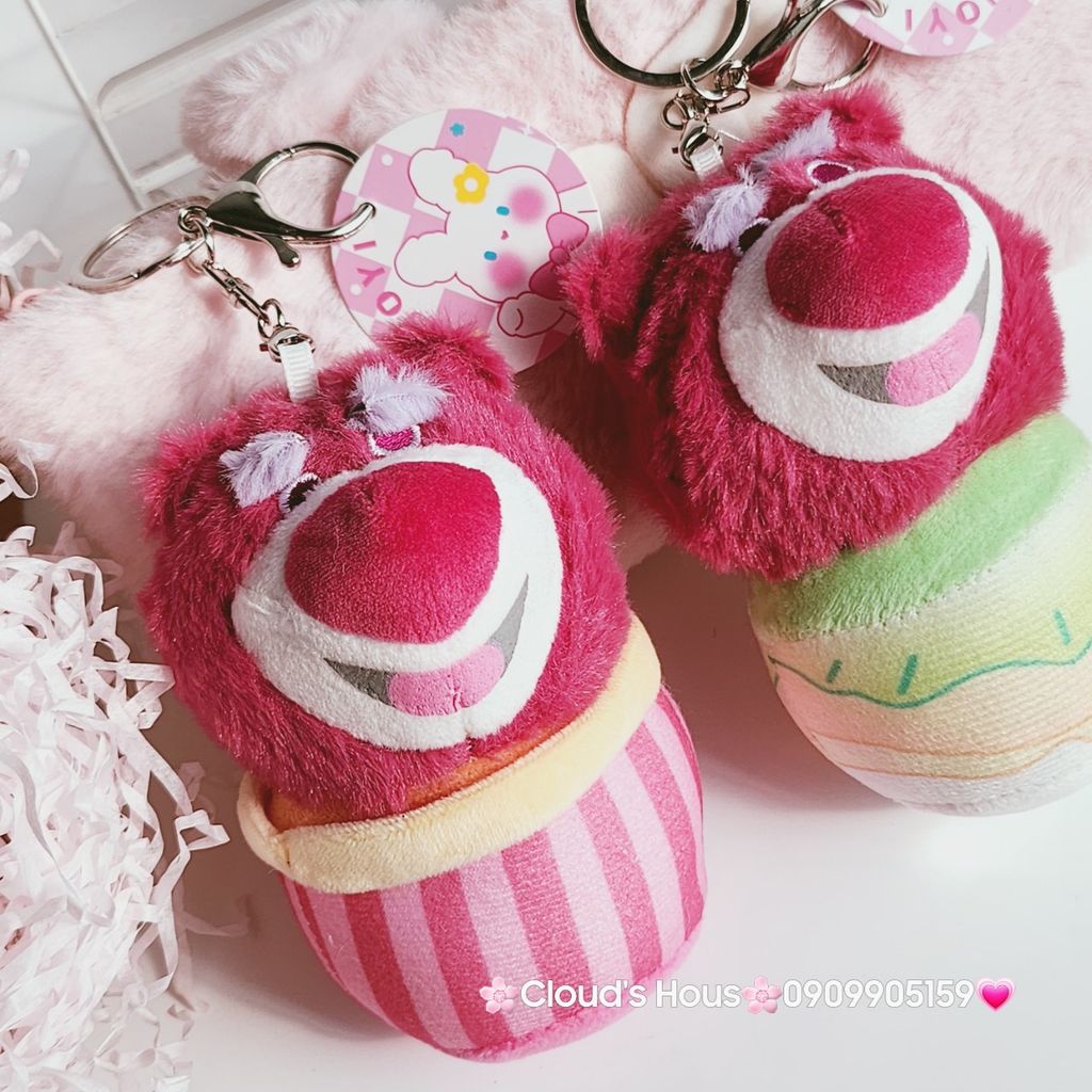 Móc Khóa Gấu Bông Lotso Cosplay Dễ Thương
