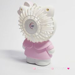 Mini Fan - Quạt Cầm Tay Hello Kitty Mặc Váy siêu kute
