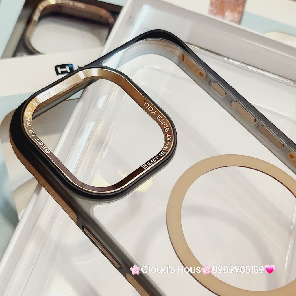 Case Ốp điện thoại iPhone Ốp Hoda Multicolor hỗ trợ sạc không dây cao cấp chính hãng cho 16 Pro, 16 Pro Max