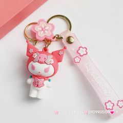 Móc Khoá Hoạt hình Sanrio Tone Trắng Hồng My Melody