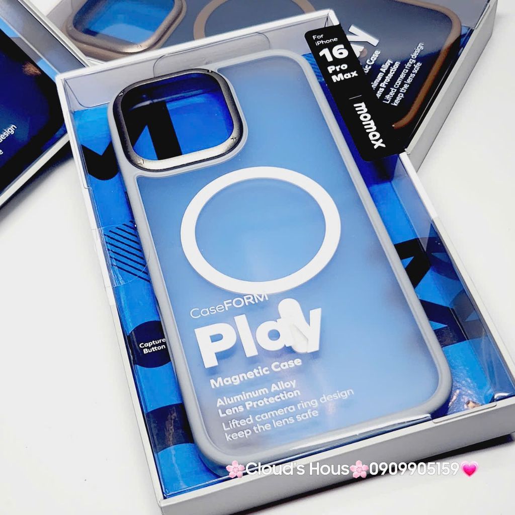 Case Ốp điện thoại iPhone Magsafe Momax Nhám Form Play iPhone 14/15/16/Pro/Promax