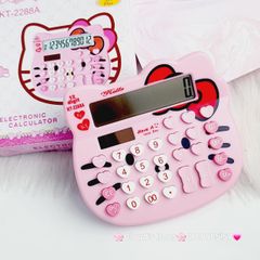 Máy Tính Hello Kitty Màu Hồng Nhạt Mặt Tròn KT-2288A ( nhỏ)