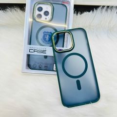 Case Ốp điện thoại Trong lưng nhám Magsafe chính hãng Filada iPhone 11/12/13/14/Plus/Pro/Promax (viền màu)