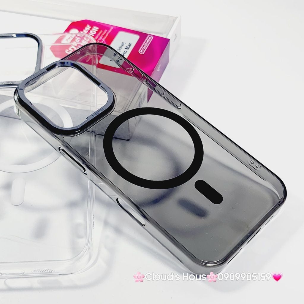 Ốp lưng iPhone hãng X-LEVEL trong siêu mỏng, không vàng màu hỗ trợ sạc không dây Magsafe.   iPhone 16/Pro/Promax