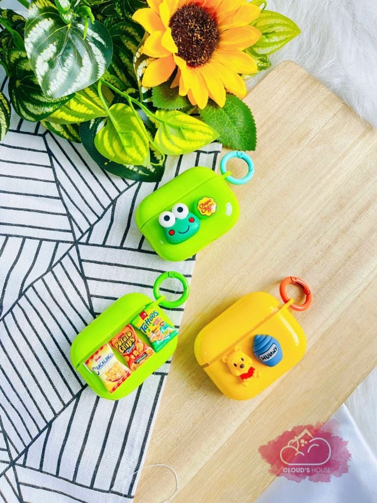 COVER AIRPOD Nhiều màu Icon nổi (MUA 1 TẶNG 1)