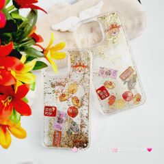 Case Ốp điện thoại iPhone Trong Bling nước icon Tết iPhone 11/12/13/14/15/Pro/Promax - TẾT