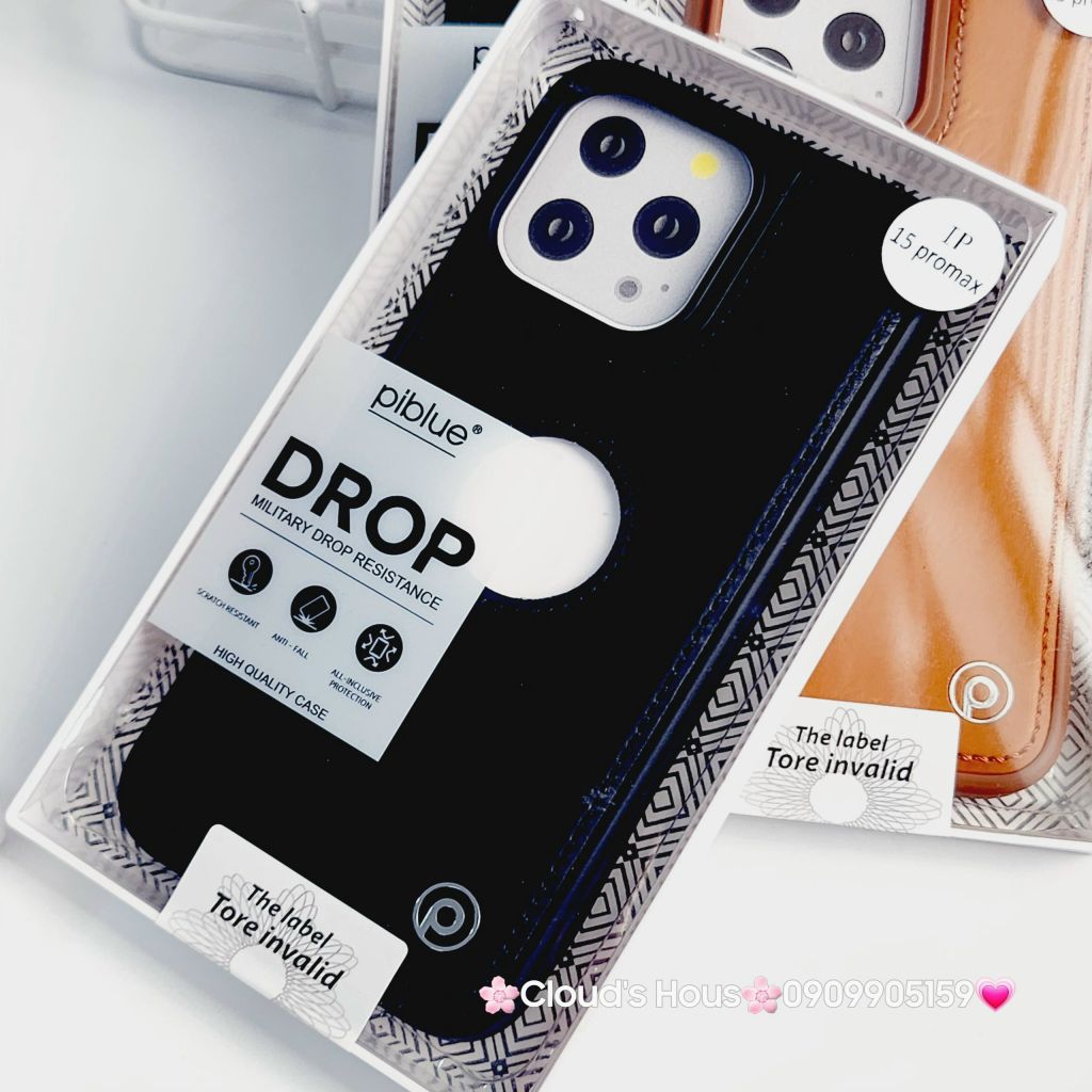 Case Ốp điện thoại iPhone Piblue Da Khoét Táo iPhone 15Promax