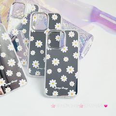 Case Ốp điện thoại iPhone Cúc họa mi Spring Daisy Gương nút nổi iPhone 11/12/13/14/Pro/Promax