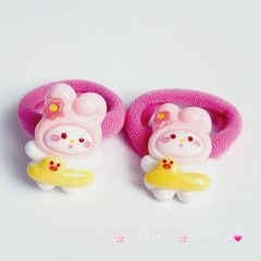 Cột tóc Charm to Kuromi Cinnamoroll Melody Flan (cặp)