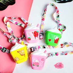 TÚI ĐEO CHÉO SILICONE LY NƯỚC TRÁI CÂY