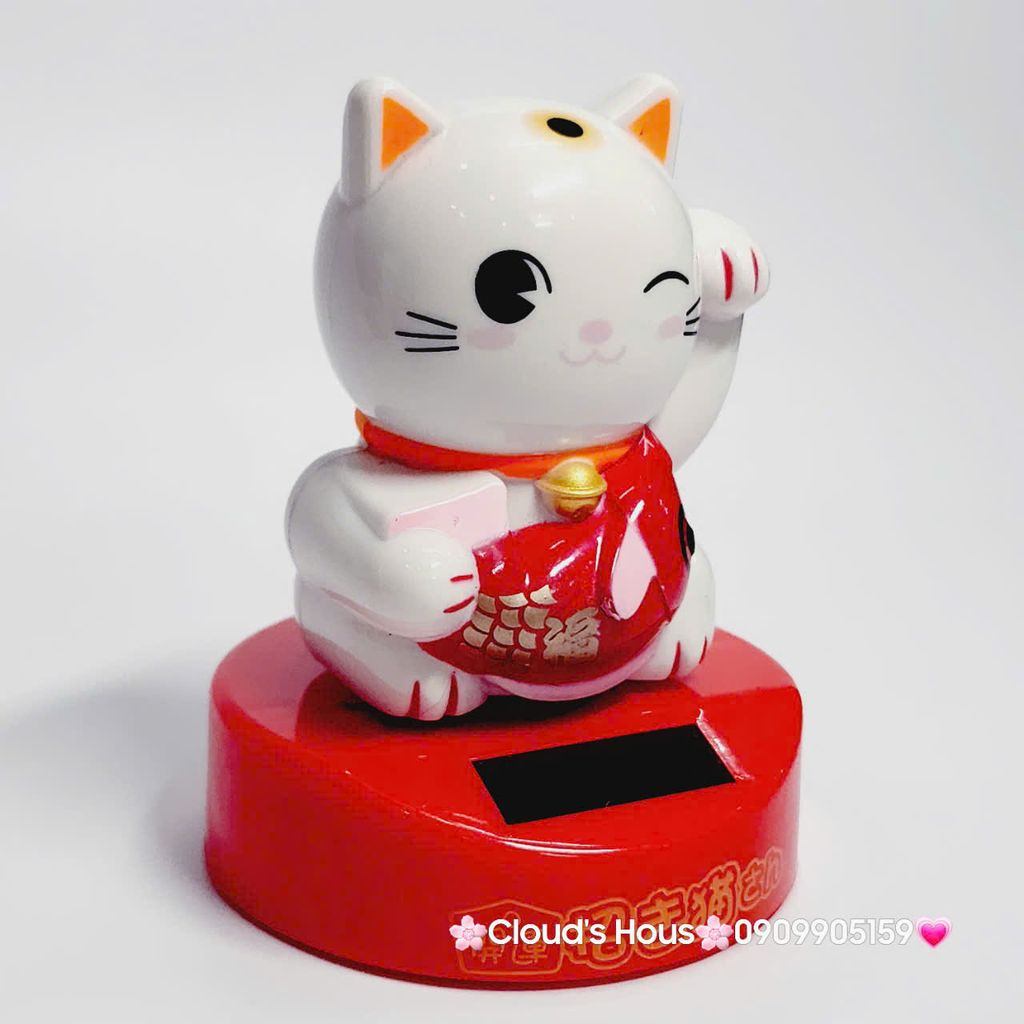 MÈO THẦN TÀI Đeo Yếm Có Chuông - Mèo May Mắn - TẾT