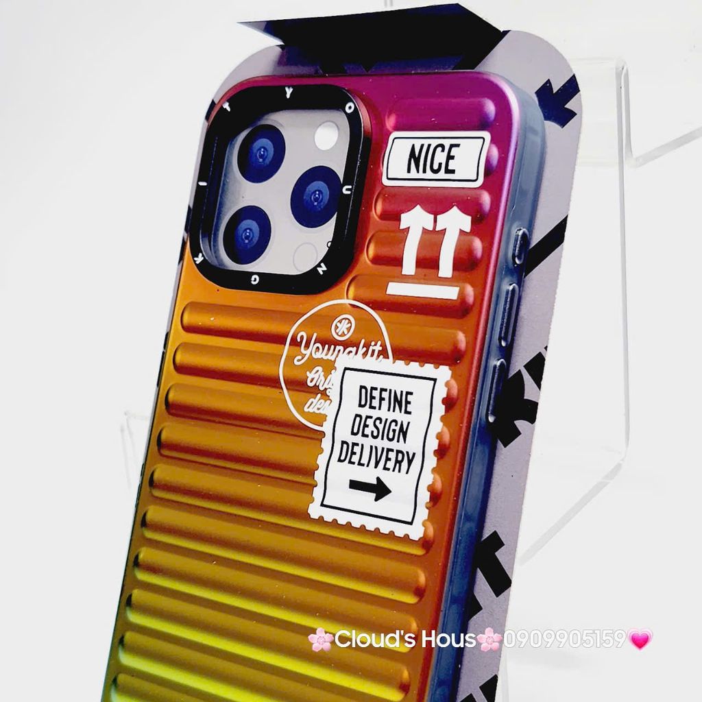 Case Ốp điện thoại iPhone Nhám Sọc ngang Hologram Youngkit chính hãng  iPhone 14/15/Pro/Promax