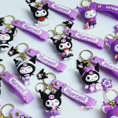 Móc Khóa Kuromi Đen & Tím