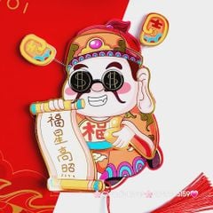 Ông Thần Tài Trang Trí Ngày TẾT (Hít tủ lạnh, treo mai, treo đào,..)