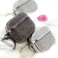 Cover Case Vỏ bảo vệ Airpod Đính đá Đen huyền bí Airpod 1/2/3/Pro/Pro2