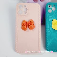 CASE IPHONE ICON NỔI Bóng Nơ Xinh Xắn