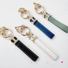 Móc Khóa Dây Da Hermes Đính đá Sang chảnh