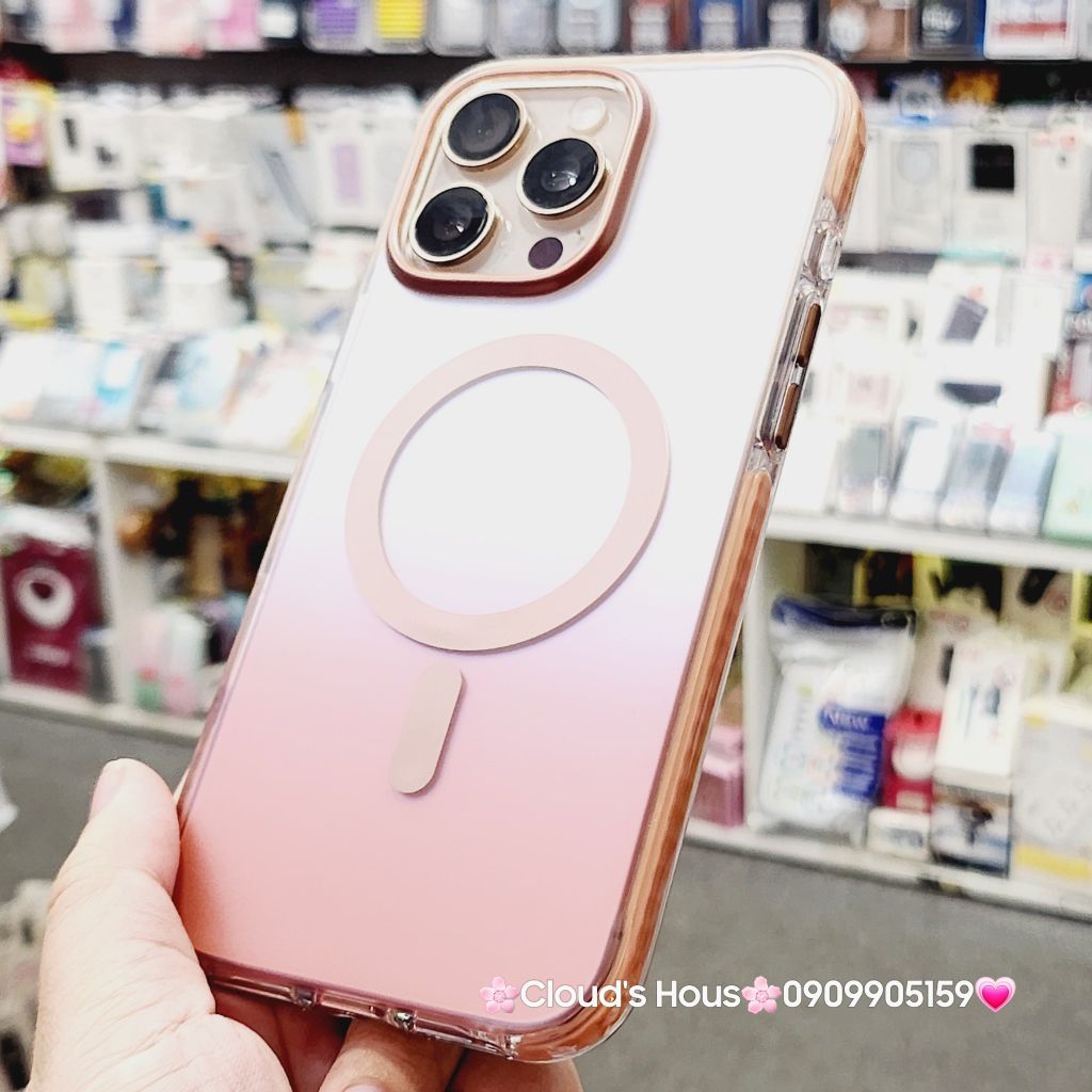 Case Ốp điện thoại iPhone Màu Ombre ánh Hologram Raigor Inverse chính hãng cho iPhone 16 Pro/iPhone 16 Pro Max