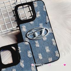 Case Ốp điện thoại iPhone Jeans Diesel Logo chữ D cá tính iPhone 7+/8+/X/Xs/XSMax/11/12/13/14/15/Pro/Promax