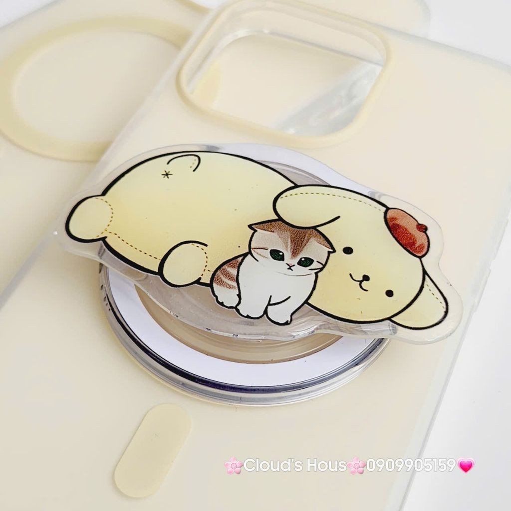 Case Ốp điện thoại iPhone Trong Nhám Magsafe Vàng Pastel Zoozoo Case iPhone 12/13/14/15/Pro/Promax