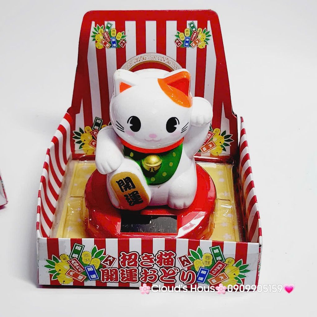 MÈO THẦN TÀI Đeo Yếm Có Chuông - Mèo May Mắn - TẾT