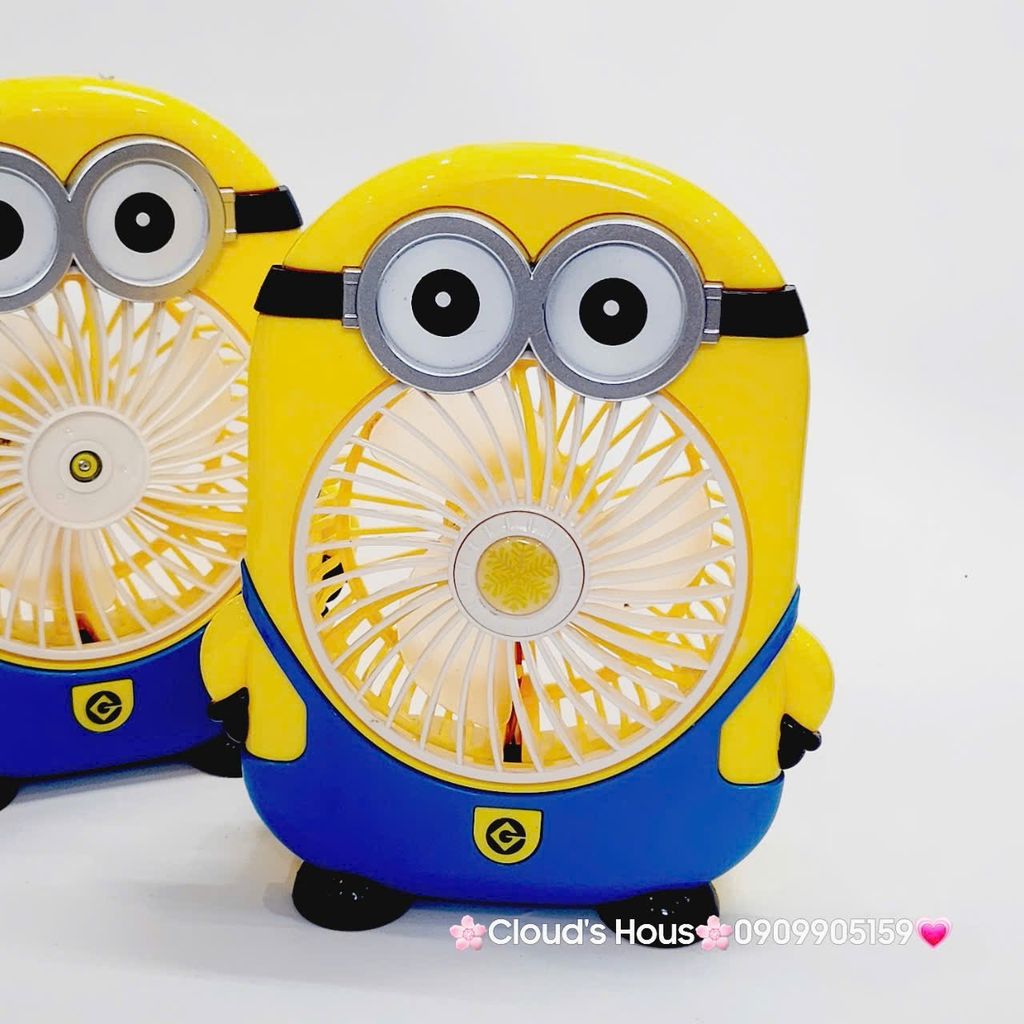 Quạt Cầm Tay - Để Bàn Minions To