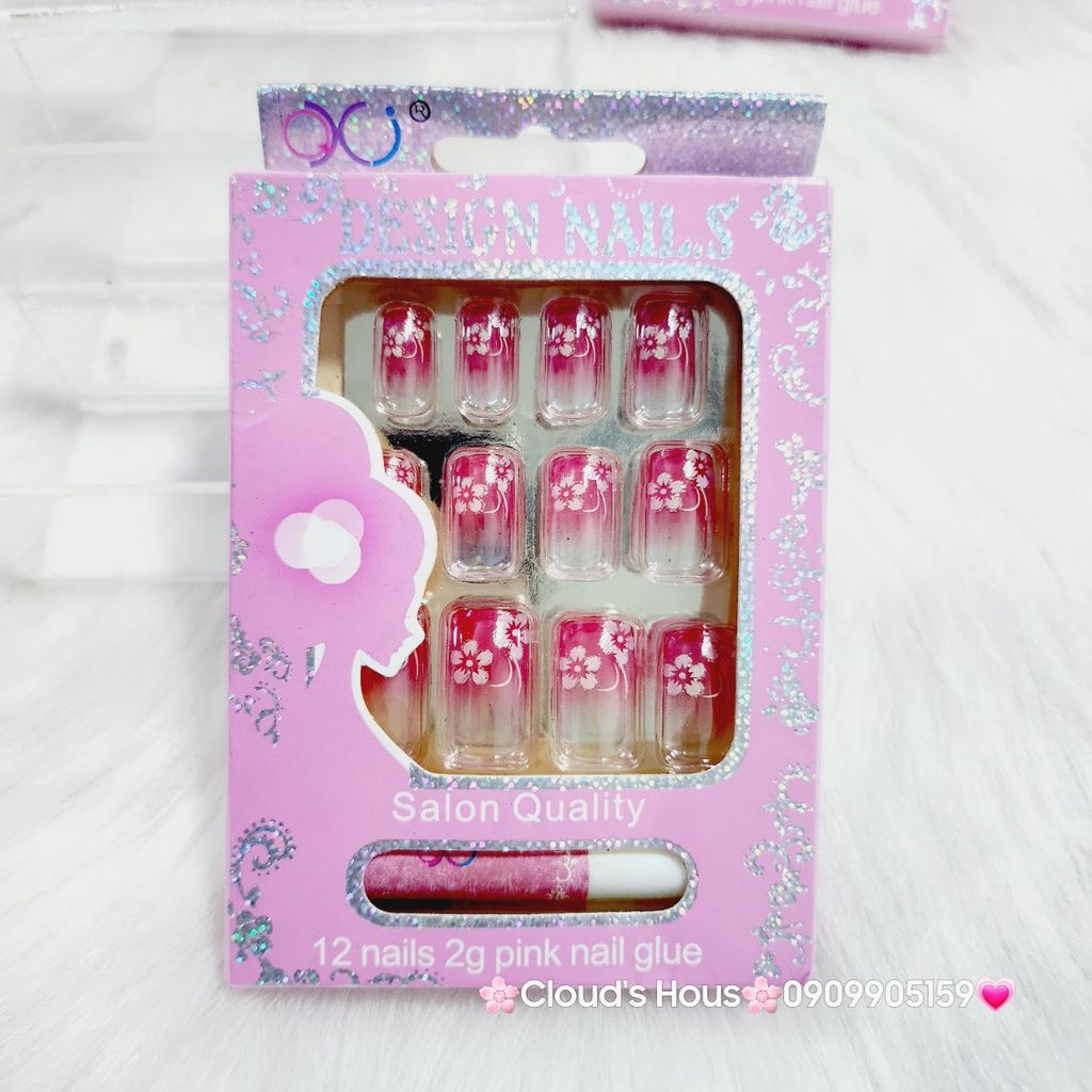 Bộ Móng Giả 12 móng nhiều mẫu -Nail