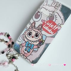 Case Ốp điện thoại iPhone Labubu Moko Hồng Ánh Lông Vũ Bạc Hologram iPhone 7+/8+/X/XSM/11/12/13/14/15/Plus/Pro/Promax
