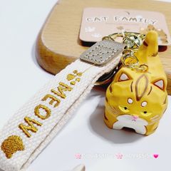 Móc Khóa Mèo Mập Ú Cute Meow bằng sứ