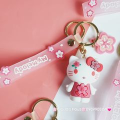 Móc Khoá Hoạt hình Sanrio Tone Trắng Hồng My Melody